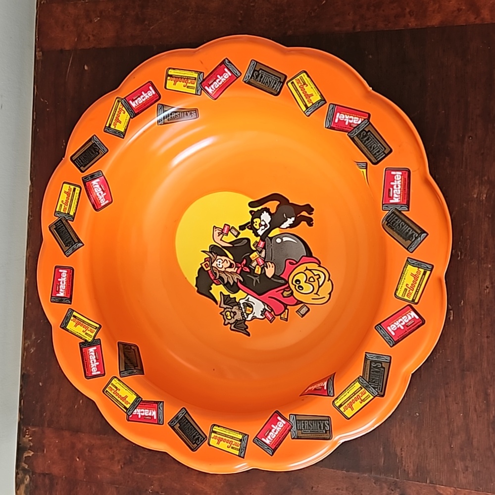 Vintage 1995 Hersheys Minis Halloween Candy Bowl